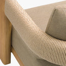 Hospitality furniture - Cushioned Teak Outdoor Sofa - www.oroatrade.com