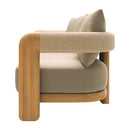 Hospitality furniture - Cushioned Teak Outdoor Sofa - www.oroatrade.com