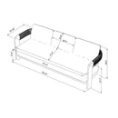 Hospitality furniture - Cushioned Teak Outdoor Sofa - www.oroatrade.com