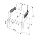 Hospitality furniture - Cushioned Teak Outdoor Dining Chair - www.oroatrade.com