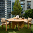 Hospitality furniture - Cushioned Teak Outdoor Dining Chair - www.oroatrade.com