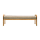 Hospitality furniture - Cushioned Teak Outdoor Backless Bench - www.oroatrade.com