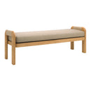 Hospitality furniture - Cushioned Teak Outdoor Backless Bench - www.oroatrade.com