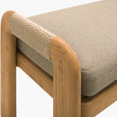 Hospitality furniture - Cushioned Teak Outdoor Backless Bench - www.oroatrade.com