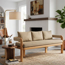Hospitality furniture - Cushioned Teak Outdoor Bench - www.oroatrade.com