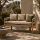 Hospitality furniture - Cushioned Teak Outdoor Bench - www.oroatrade.com