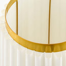 Hospitality furniture - White Fluted Linen Table Lamp - www.oroatrade.com