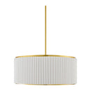 Contract furniture - White Fluted 2-Light Chandelier - www.oroatrade.com