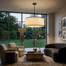 Contract furniture - White Fluted 2-Light Chandelier - www.oroatrade.com