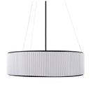 Contract furniture - White Fluted 2-Light Chandelier - www.oroatrade.com