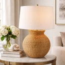 Contract furniture - White Drum Shade Table Lamp - www.oroatrade.com