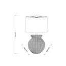 Contract furniture - White Drum Shade Table Lamp - www.oroatrade.com