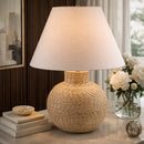 Contract furniture - White Empire Shade Table Lamp - www.oroatrade.com