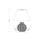 Contract furniture - White Empire Shade Table Lamp - www.oroatrade.com