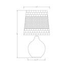 Modern European furniture - Braided Seagrass Ceramic Table Lamps (2) - www.oroatrade.com