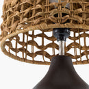 Modern European furniture - Braided Seagrass Ceramic Table Lamps (2) - www.oroatrade.com