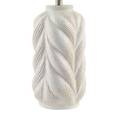 Contract furniture - White Carved Ceramic Table Lamp - www.oroatrade.com