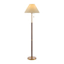 Contract furniture - Pleated White Linen Floor Lamp - www.oroatrade.com