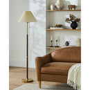 Contract furniture - Pleated White Linen Floor Lamp - www.oroatrade.com