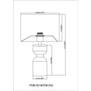 Contract furniture - Hourglass Accent Table Lamp - www.oroatrade.com
