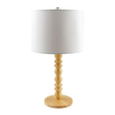 Contract furniture - Wood Veneer Linen Table Lamp - www.oroatrade.com