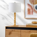 Contract furniture - Wood Veneer Linen Table Lamp - www.oroatrade.com
