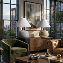 Contract furniture - Textured Ceramic Accent Table Lamp - www.oroatrade.com