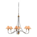 Modern European furniture - White Leather 6-Light Chandelier - www.oroatrade.com