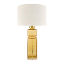 Modern European furniture - Yellow Glass Accent Table Lamp - www.oroatrade.com