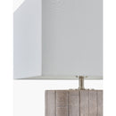 Contract furniture - Painted Gray Accent Table Lamp - www.oroatrade.com