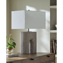Contract furniture - Painted Gray Accent Table Lamp - www.oroatrade.com