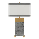 Contract furniture - Green Marble Table Lamp - www.oroatrade.com