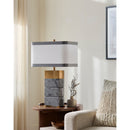 Contract furniture - Green Marble Table Lamp - www.oroatrade.com