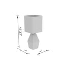 Contract furniture - Blue Faceted Accent Table Lamp - www.oroatrade.com