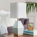 Contract furniture - Blue Faceted Accent Table Lamp - www.oroatrade.com