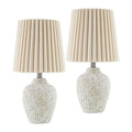 Modern European furniture - Pleated Linen Shade Table Lamps (2) - www.oroatrade.com