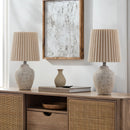 Modern European furniture - Pleated Linen Shade Table Lamps (2) - www.oroatrade.com