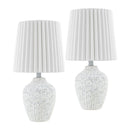 Modern European furniture - Pleated Linen Shade Table Lamps (2) - www.oroatrade.com