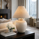 Modern European furniture - Linen Empire Shade Table Lamp - www.oroatrade.com