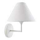 Modern European furniture - Lacquered White Iron Wall Lamp - www.oroatrade.com
