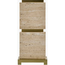 Contract furniture - Travertine Accent Table Lamp - www.oroatrade.com