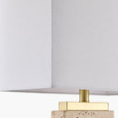 Contract furniture - Travertine Accent Table Lamp - www.oroatrade.com