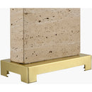 Contract furniture - Travertine Accent Table Lamp - www.oroatrade.com