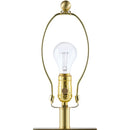 Contract furniture - Travertine Accent Table Lamp - www.oroatrade.com