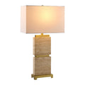 Contract furniture - Travertine Accent Table Lamp - www.oroatrade.com