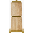 Contract furniture - Natural Travertine Accent Table Lamp - www.oroatrade.com