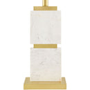 Contract furniture - Natural White Marble Table Lamp - www.oroatrade.com