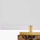 Contract furniture - Travertine Accent Table Lamp - www.oroatrade.com