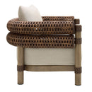 Hospitality furniture - Cushioned Wicker Outdoor Accent Chair - www.oroatrade.com