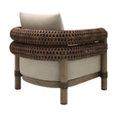 Hospitality furniture - Cushioned Wicker Outdoor Accent Chair - www.oroatrade.com